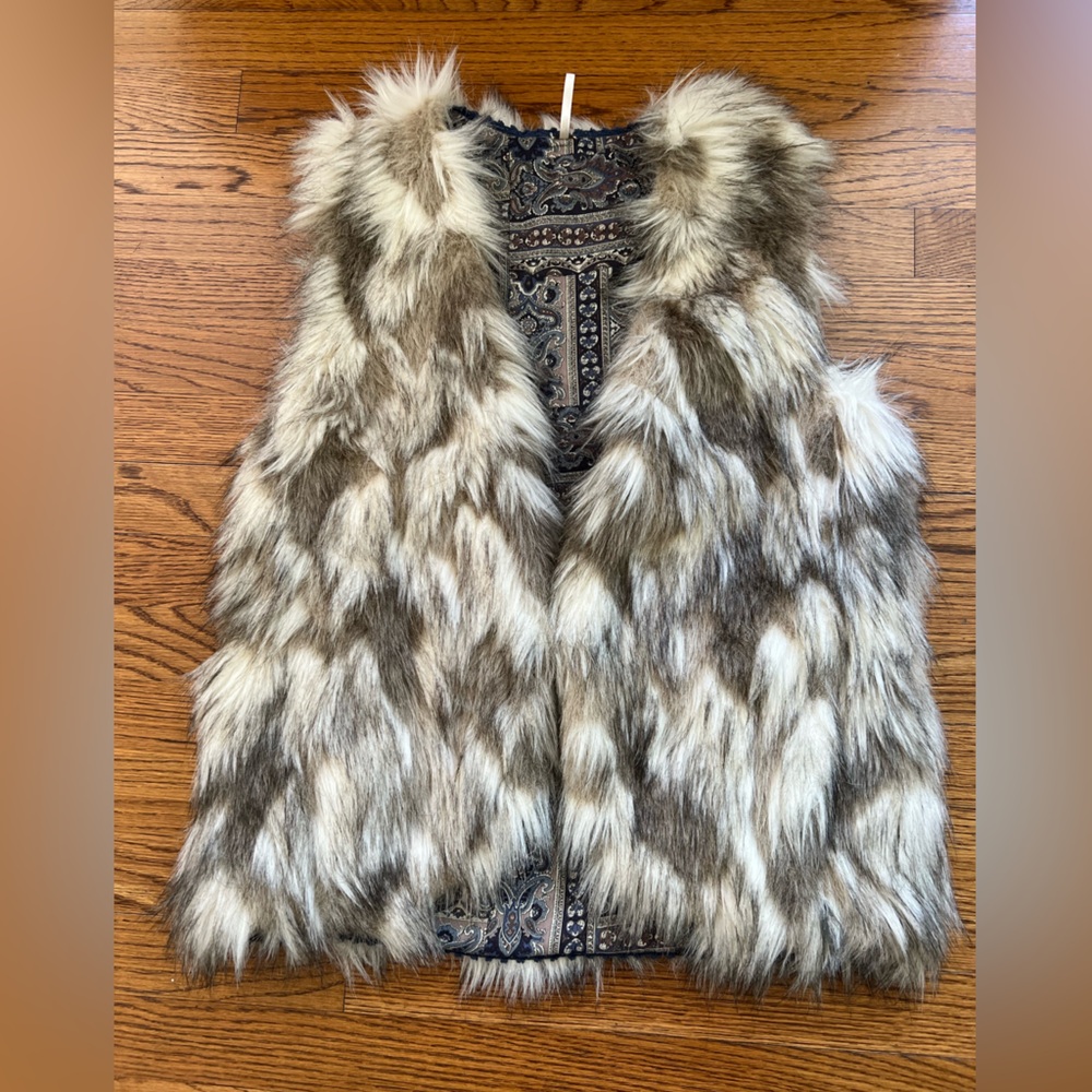 Free people faux fur vest